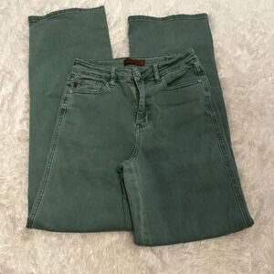 Judy Blue Green Straight Leg Jeans